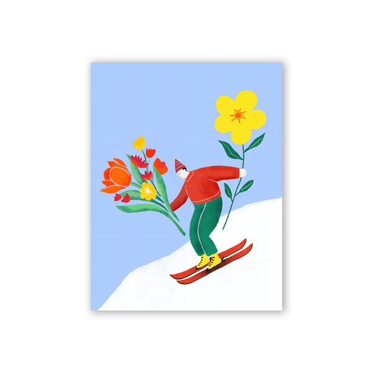 Ski-Lover | Birthday, Valentine's Day Printable Card